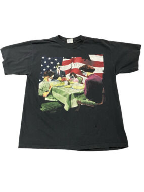 Vintage 1990s Kiss My Ass Graphic T-Shirt Black